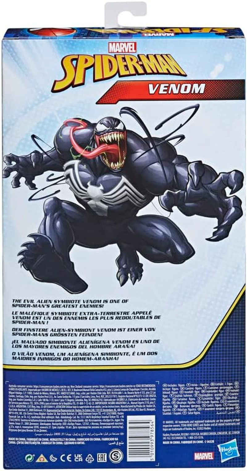 Deluxe 12-Inch Venom Action Figure - Titan Hero Series for Kids 4+