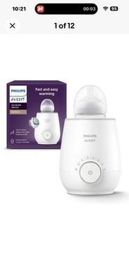 Philips Avent Premium Fast Bottle Warmer SCF358/00 Smart Temp Control Open Box
