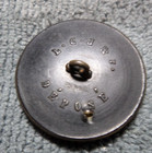 Vintage Antique Pressed Horn Carved Picture Button RUNNING DOG Back Depose — photo 4