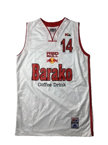 VTG PBA Player Issued Red Bull Basketball Jersey Enrico Villanueva Phillippines