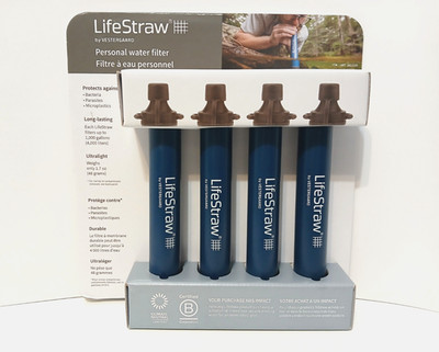 LifeStraw Personal Water Filter 4 Pack NEW! Outdoor Camping Survival