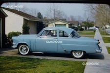 1952 - 1954 Ford Mainline In Driveway 1950s Photo Slide