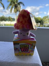 Living on the Veg   Series 1 Plush. Purple Base with Warm Pink/Orange Fuzzy Top