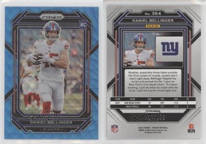 2022 Panini Prizm Rookies Blue Wave Prizm /199 Daniel Bellinger #364 Rookie RC