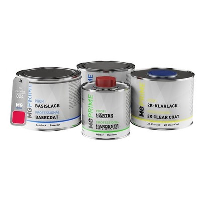 Autolack Dose Set für Porsche 024 N4 Fraise Raspberry spritzfertig 1,75L