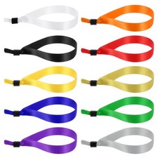 100Pcs Disposable Cloth Wristbands Adjustable Event Wrist Bands Multicolor