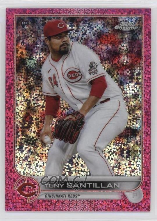 2022 Topps Chrome Magenta Speckle Refractor /350 Antonio Santillan Tony #193 7m3