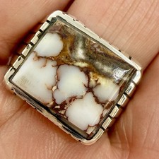Navajo Wild Horse  Men Ring Sz 10 Sterling Silver by Trevor Jack 10.5g Native