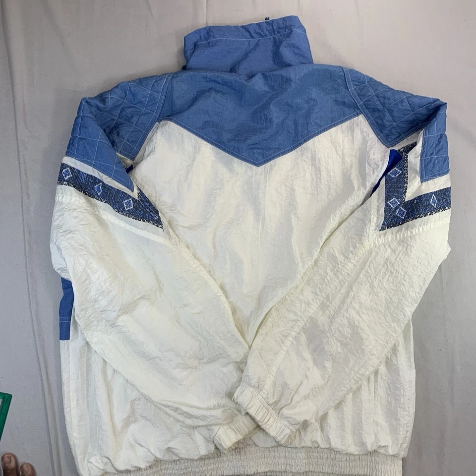 Vintage 80s Sergio Tacchini Color Block Windbreaker Track Jacket 42 Lined - Image 3 of 4
