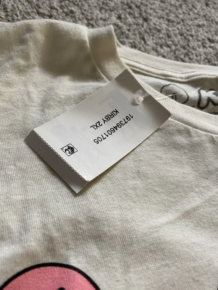 Новая взрослая футболка с биркой Kirby размер XXL Just Kirby Motions линейка с кандзи мужская - Изображение 4 из 4