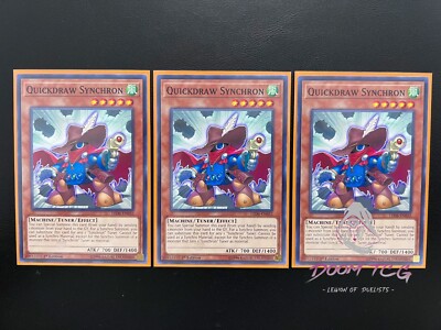 Yugioh Quickdraw Synchron LED6-EN032 1st Ed 3x Synchro Deck Support | eBay