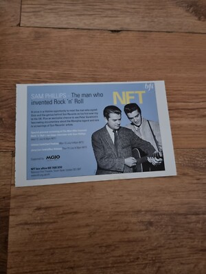 TNEWM28 ADVERT 5X8 SAM PHILLIPS: THE MAN WHO INVENTED ROCK N ROLL