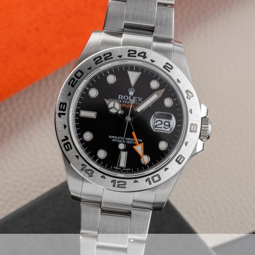Rolex Explorer II Black Dial Edelstahl Automatik Herrenuhr Ref. 216570