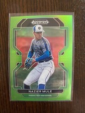 2022 Prizm Draft Picks Nazier Mule Lime Green Prizm /75 SP RC Rookie Parallel
