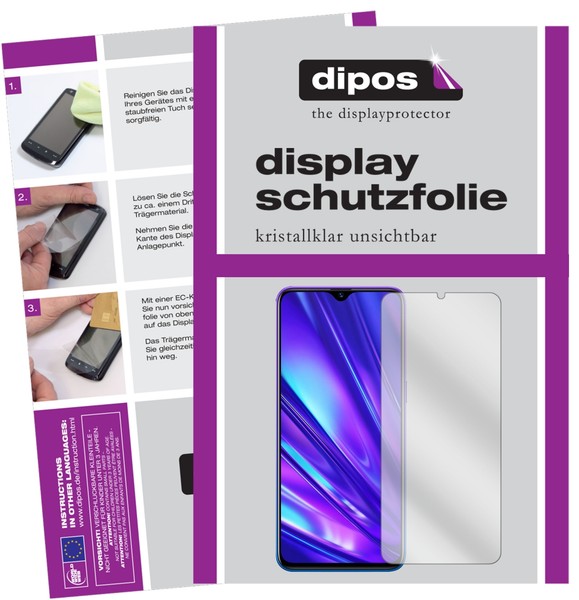 2X Schutzfolie FüR Oppo Realme 5 Klar Displayschutzfolie Folie Display Schutz-image