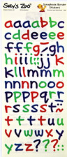 Suzy's Zoo "ABC Lower Case" Border Stickers 9868 BULK 25 SHEETS