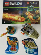 Lego Dimensions Chima Fun Pack 71223 Cragger & Swamp Skimmer Tags Tested Working