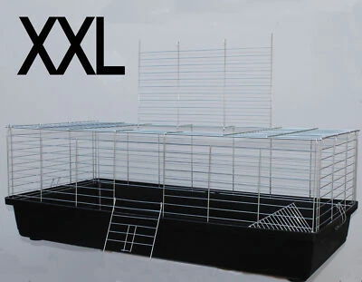 XXL-HEIMTIERCENTER 120 cm Hasenkäfig Nagerkäfig Kaninchenkäfig Käfig Stall Meerschweinchen NEU