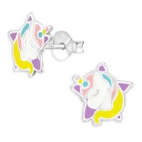 Einhorn Stern Kinder Ohrringe Aus 925 Silber FüR MäDchen Damen