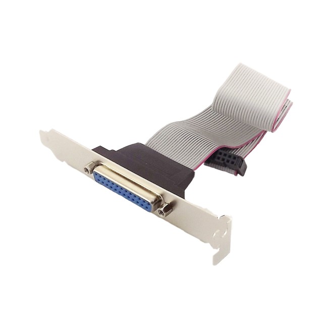 1x Parallel Port Cable DB25 Female to 26 Pin IDC Motherboard header 1FT