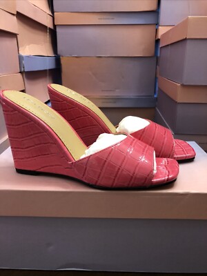 Lisa Vicky ADORE-V In Raspberry Pink Crocodile Pattern Size 7