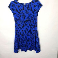 Michael Kors Women's Size 6 Electric Blue and Black Dress