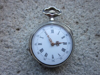 Orologio Cipolla Da Tasca Taschino Quarzo Con Catena Colore Bronze Vintage Lac - Foto 3