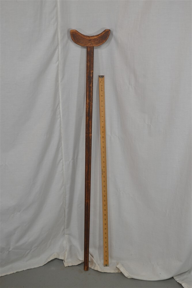 antique 1850 medical crutch hand made shaped Civil War Era early 19th original eBay