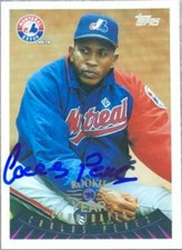 Carlos Perez Autographed 1995 Topps Traded & Rookies #150T