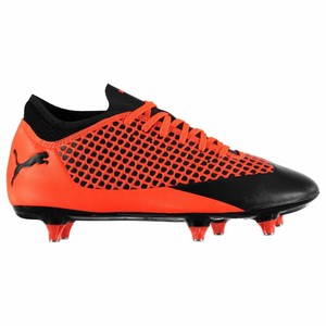 orange puma soccer cleats