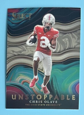Chris Olave 2022 Panini Select Draft Picks UNSTOPPABLE #US-CO RC New Orleans