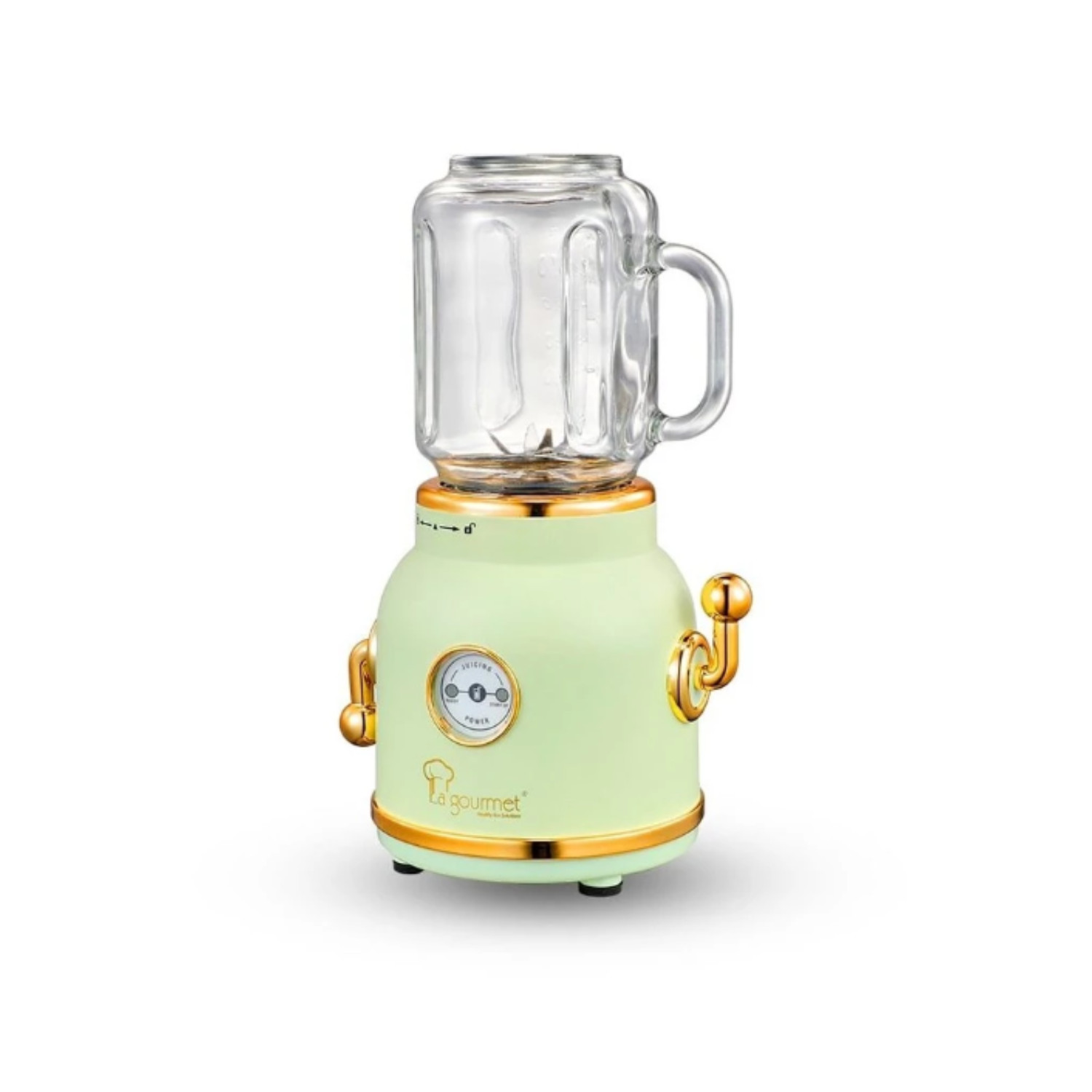 La gourmet Healthy Retro Juice Blender 0.6L - 6 Stainless Steel Blade,Easy Clean
