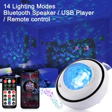 Galaxia Proyector Portatil LED Luz Luces De Noche Colores Con Altavoz Bluetooth
