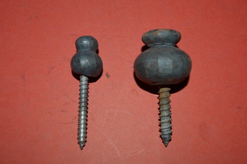 Holzschraube, dekoratives Schmiedeeisen, gestapelter Rundkopf, groß, von Schmiede  - Bild 2 von 9