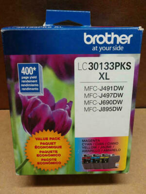 Genuine Brother LC-3013 XL Ink Cartridge Combo-for MFC-J491DW J497DW-OEM-3PK