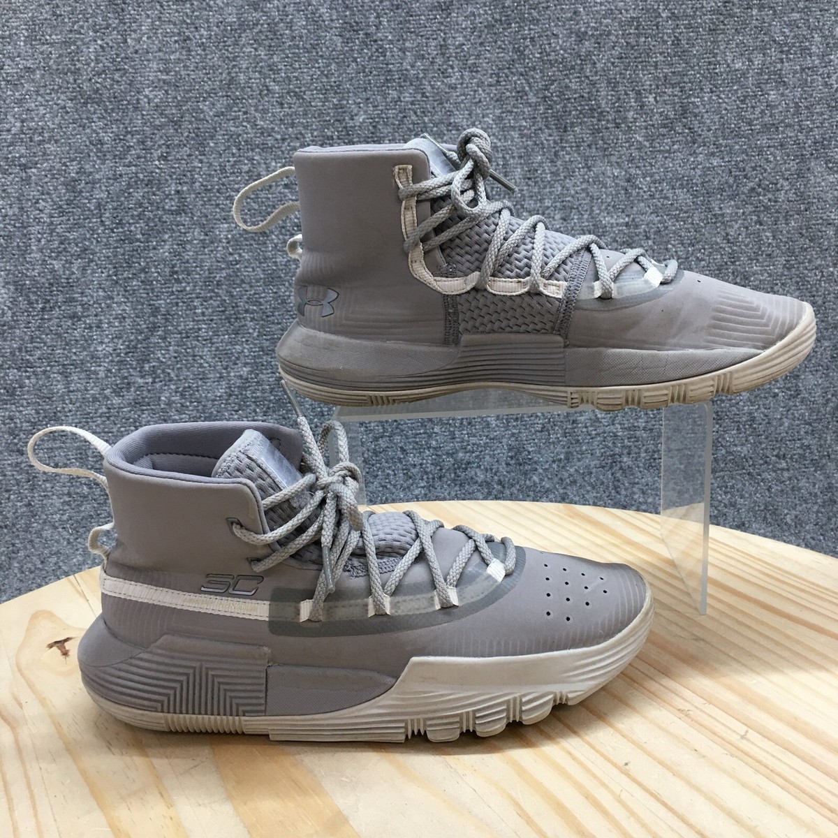 Under Armour Shoes Youth 5 SC 3 Zero II Basketball Sneakers Gray