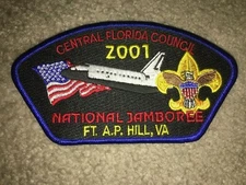 Boy Scout Central Florida NASA Shuttle Council JSP 2001 National Jamboree Patch