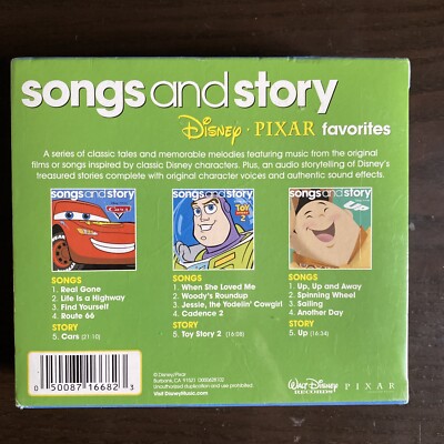Songs & Story - Disney Pixar Favorites - 3 CD Box - Brand