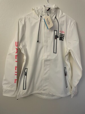 247S- NWT Salt Life Fishing waterproof Jacket SLX-Men s Size SMALL White $120.00