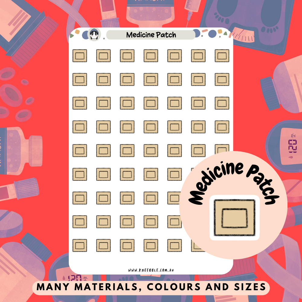 Medicine Patch Planner Stickers