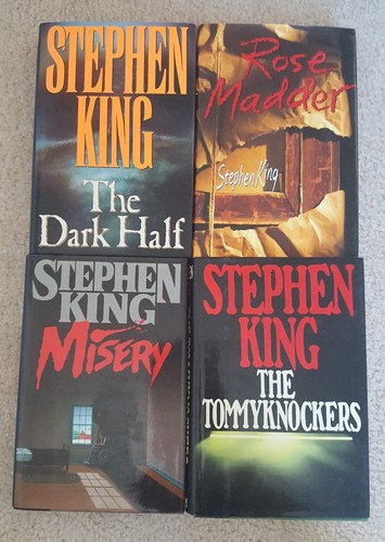 king 4 book lot - misery, rose madder, tommyknockers, dark half