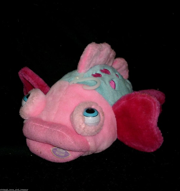 12" EYENIMAL PINK BLUE FISH GOOGLY EYE MOVING EYES STUFFED ANIMAL PLUSH TOY SOFT eBay