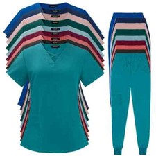 Nurse Uniform Quick Dry Medical Scrubs Suit Hospital Surgery Suit Work Wear New