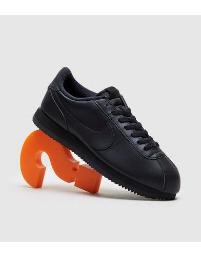 Nike Cortez Leather Uomo Scarpe da ginnastica (UK 7) Nero Nuovo di Zecca |  eBay
