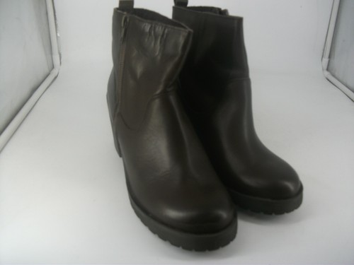 Botas al tobillo Coolway Marrón Cuero Tacón en Bloque Reino Unido 6.5 EU 40 JS54 07 - Imagen 2 de 6