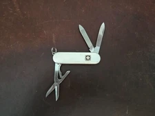 Wenger Esquire Sterling Silver Imperial Swiss Army Knife w/ Leather Slip 053t