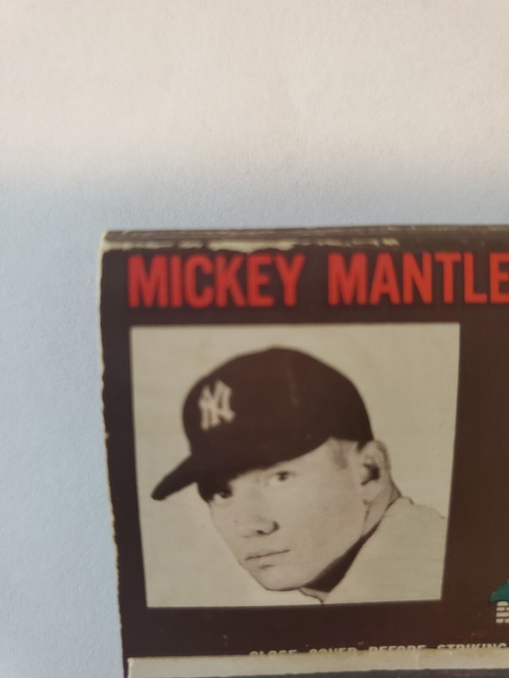 VINTAGE MICKEY MANTLE HOLIDAY INN MATCHBOOK JOPLIN MISSOURI NEW YORK