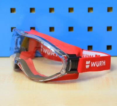 Würth Lunettes de Protection Vue Complet Lunettes Pleine Vision Protège-visage