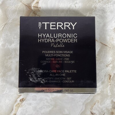 By Terry Hyaluronic Hydra-Powder Palette 4-Shade Contour All-In-One NEW