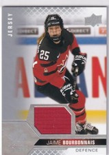 2022 UPPER DECK TEAM CANADA WOMEN JAIME BOURBONNAIS GAME USED JERSEY